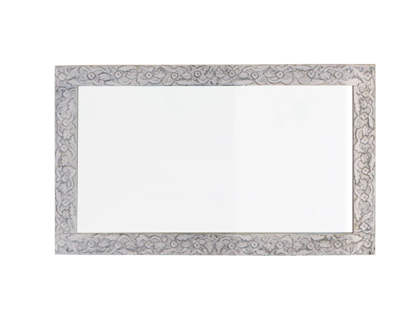 Miroir Valsad – Manguier massif blanc patiné