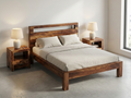 Cama Enzo – palisandro macizo marrón