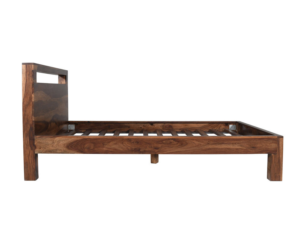 Cama Enzo – palisandro macizo marrón