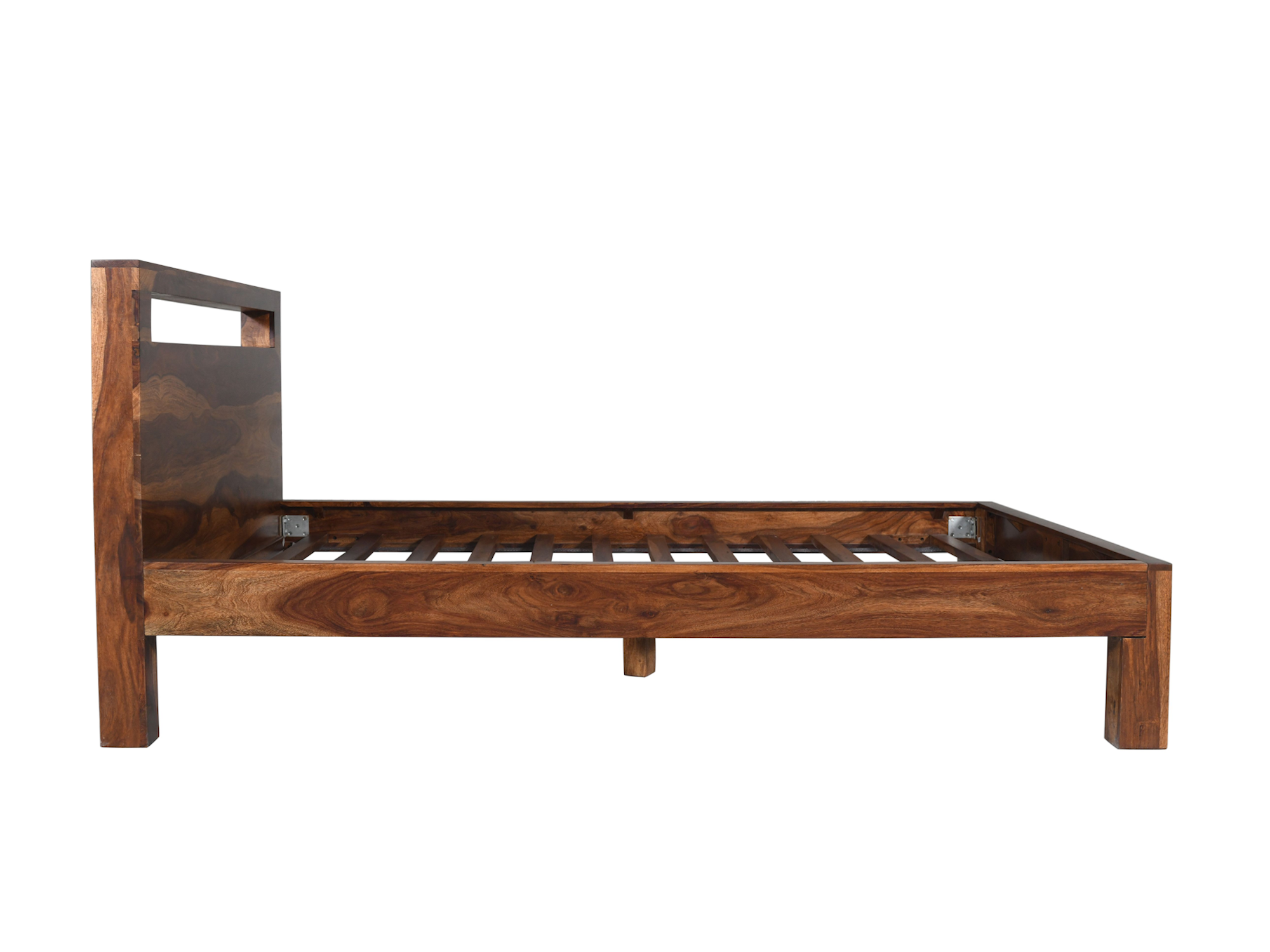 Cama Enzo – palisandro macizo marrón
