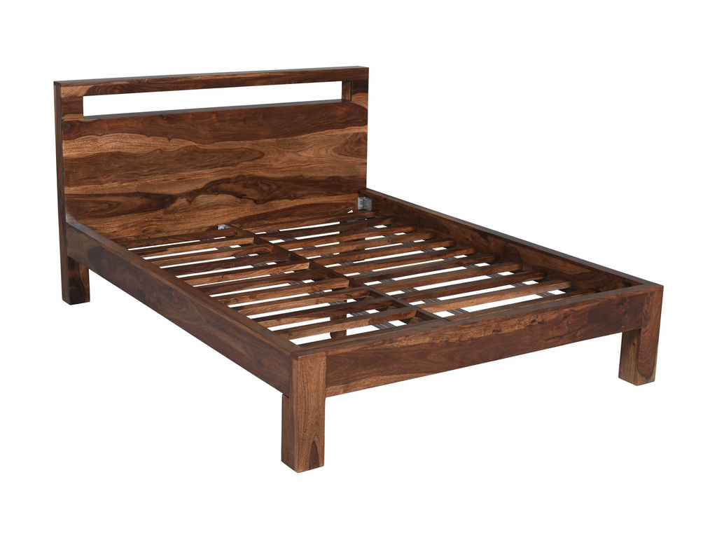 Cama Enzo – palisandro macizo marrón