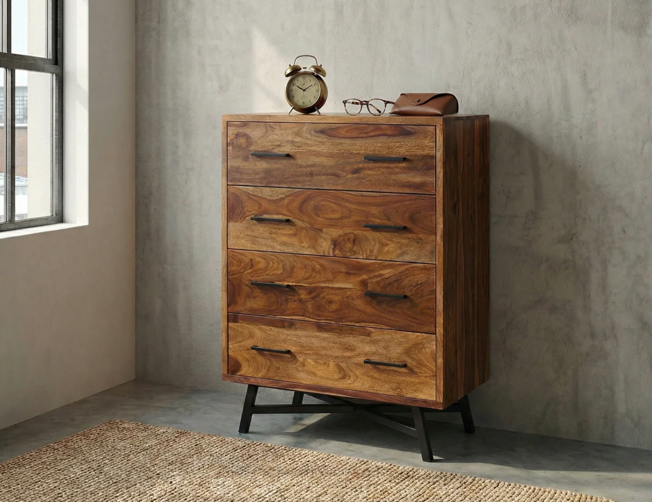 Commode Loft 4 tiroirs
