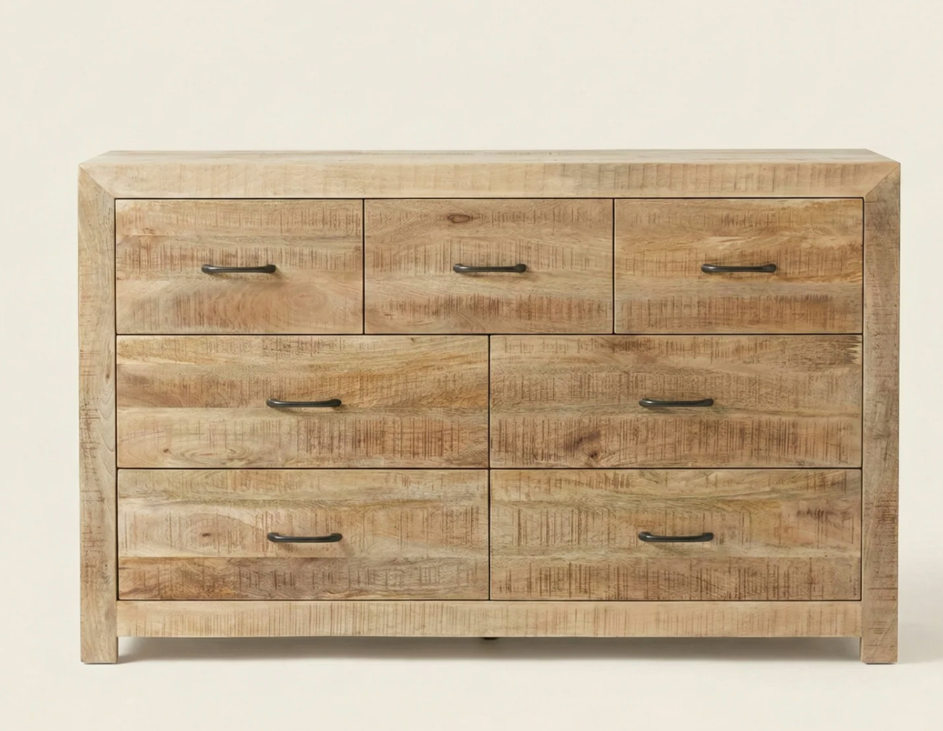 Commode Dhaka – Manguier massif naturel texturé