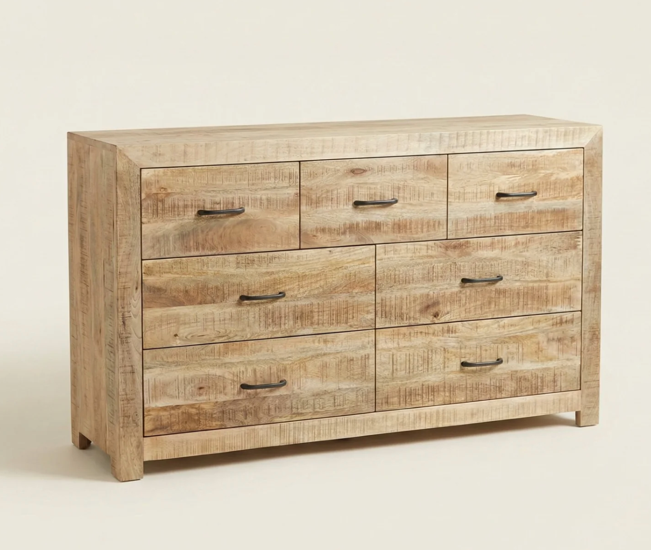 Commode Dhaka – Manguier massif naturel texturé