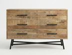 Commode Retro – Manguier massif naturel