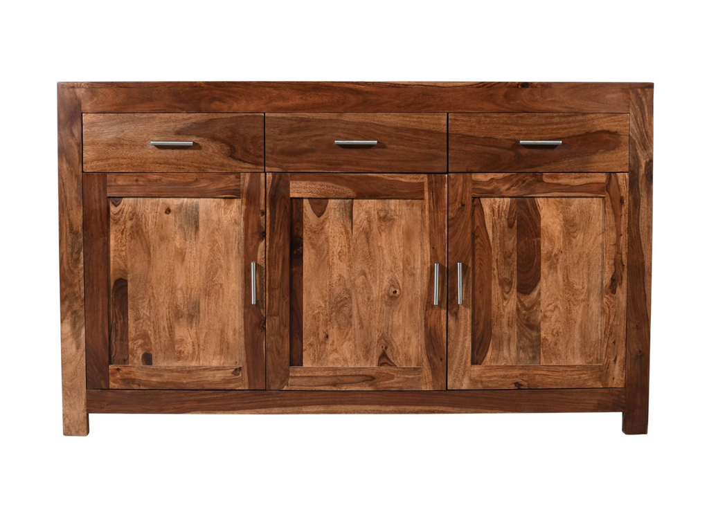 Buffet 3 portes 3 tiroirs 59" Enzo brun