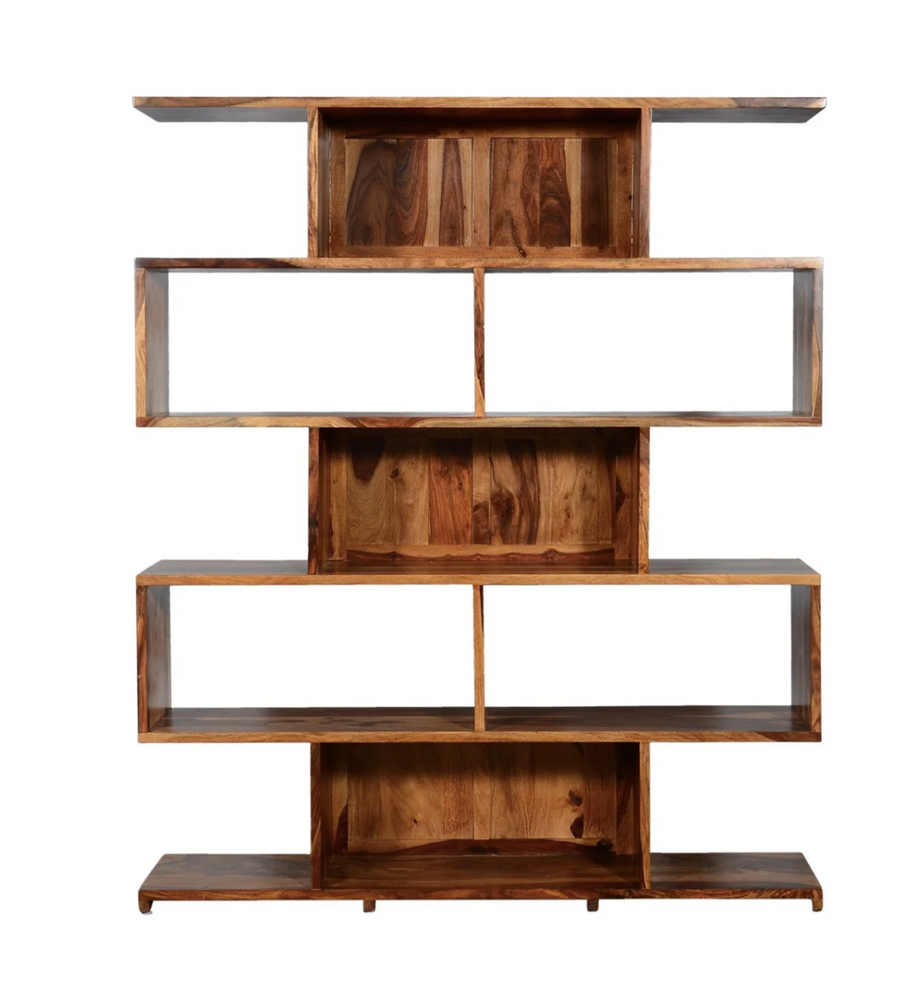 Bibliothèque Enzo bois de rose brun