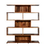 Bibliothèque Enzo bois de rose brun