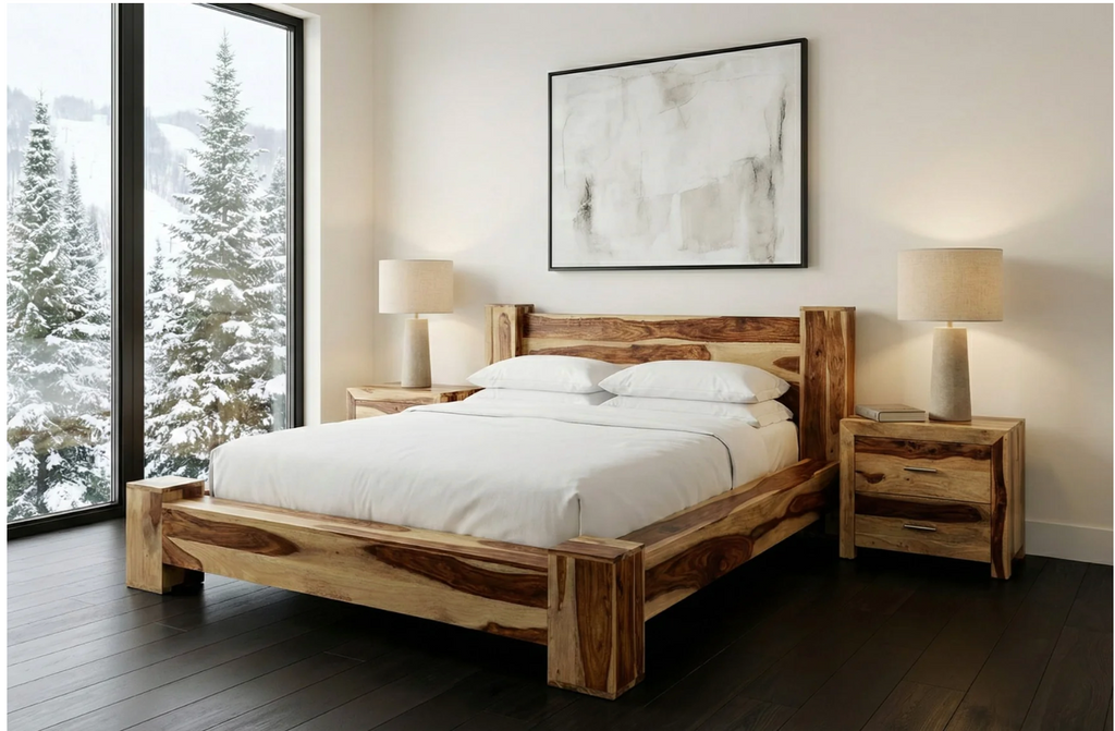 Lit Jamba – sheesham massif naturel
