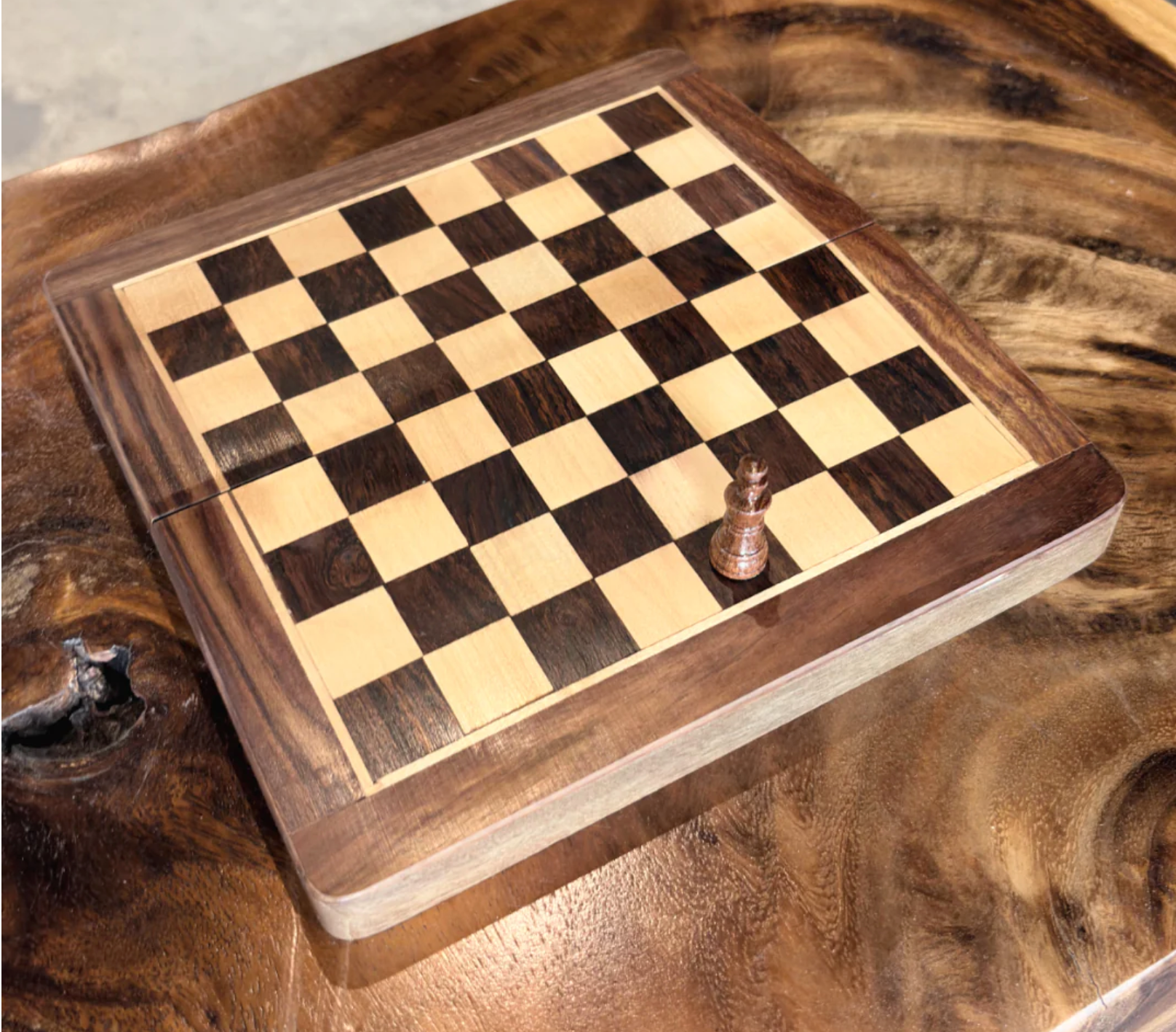 Jeu d'échecs pliable 12" carré