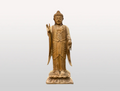 Bouddha debout en bois Suar