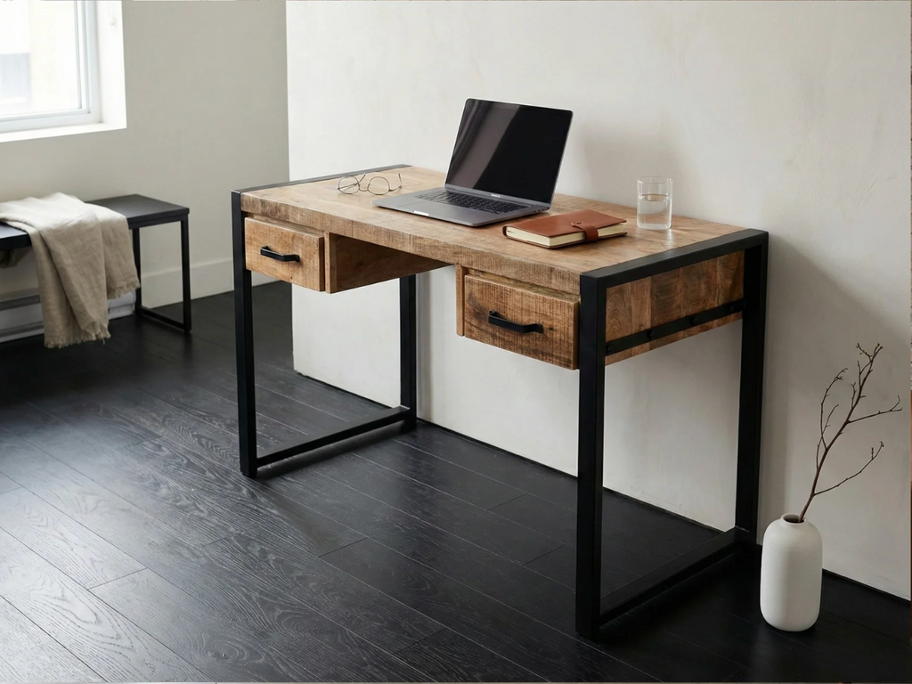 Bureau Factory – manguier massif texturé