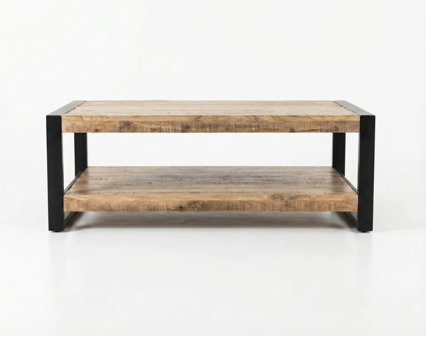 Table de salon Factory – manguier massif texturé