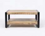 Table de salon Factory – manguier massif texturé