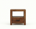 Enzo Bedside Table – brown sheesham