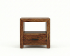 Enzo Bedside Table – brown sheesham